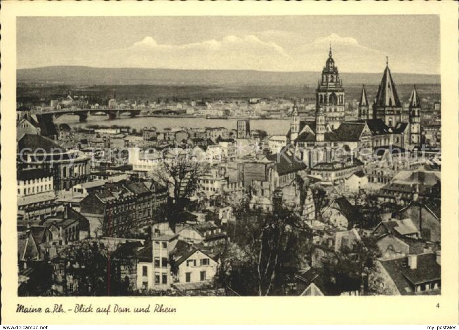 41596310 Mainz Rhein Mit Blick Auf Dom U.Rhein Mainz Rhein - Mainz