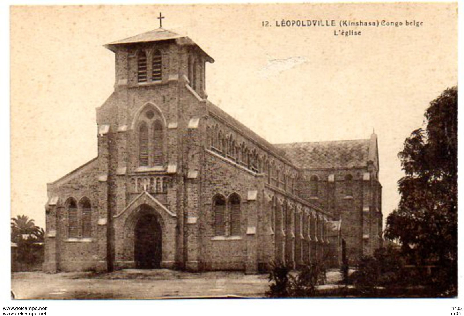 CONGO BELGE  ( Afrique )  LEOPOLDVILLE ( KINSHASA ) - L'Eglise - Kinshasa - Leopoldville (Leopoldstadt)