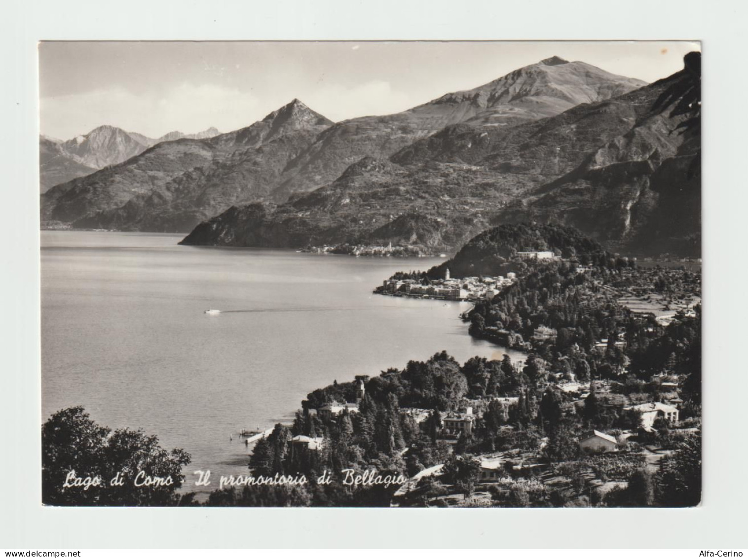 LAGO  DI  COMO:  IL  PROMONTORIO  DI  BELLAGIO  -  PER  LA  GERMANIA  -  FOTO  -  FG - Châteaux D'eau & éoliennes