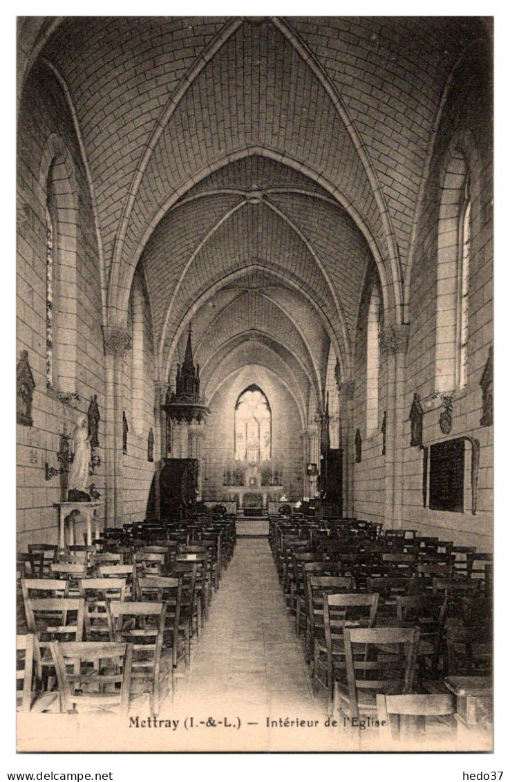 Mettray - L'Intérieur De L'Eglise - Mettray