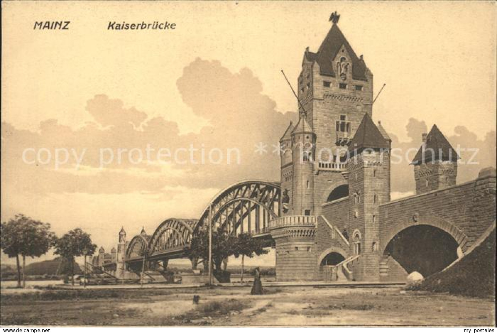 41595931 Mainz Rhein Kaiserbruecke Mainz Rhein - Mainz