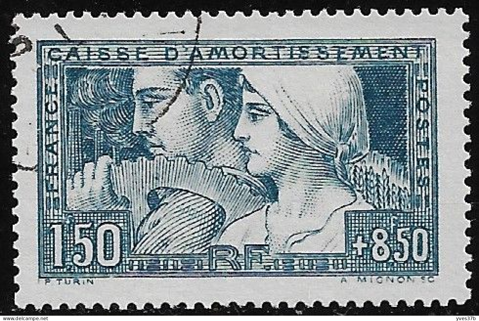 FRANCE N°252a "Travail"  Type II - Oblitéré - TBC - TTB - - Used Stamps