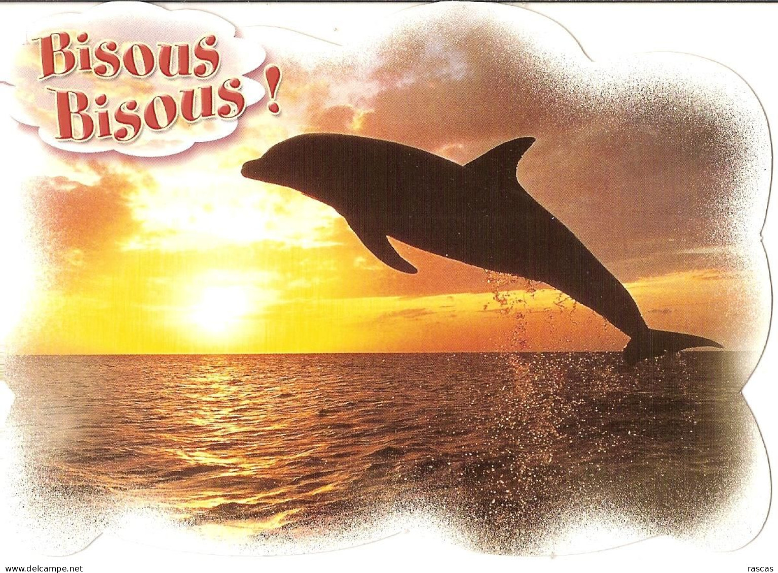 CPM - DAUPHIN - BISOUS BISOUS ! - Dauphins