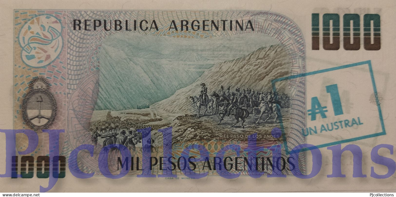 ARGENTINA 1 AUSTRAL 1985 PICK 320 UNC - Argentine
