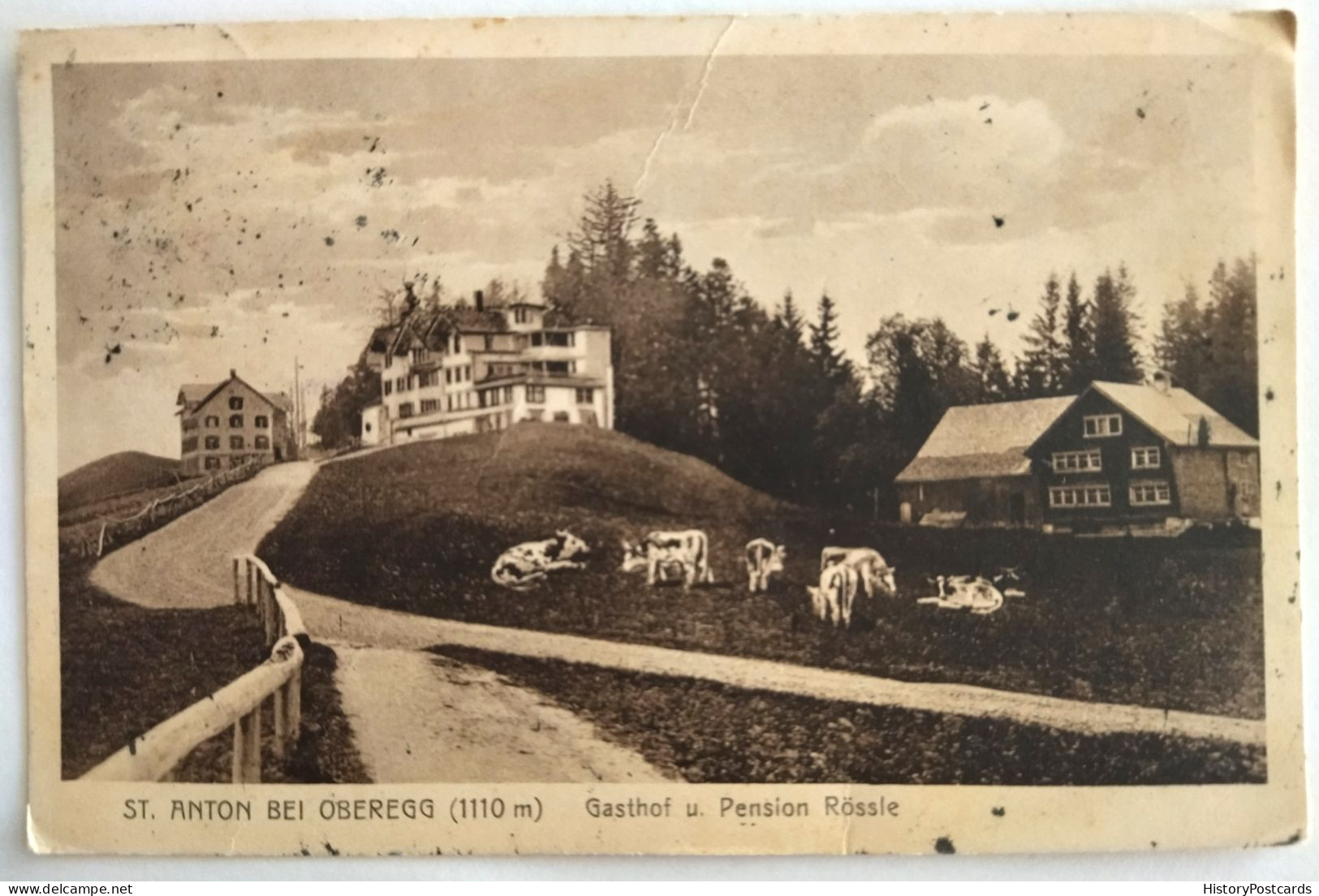 St. Anton Bei Oberegg, Gasthof Und Pension Rössle, 1918 - St. Anton