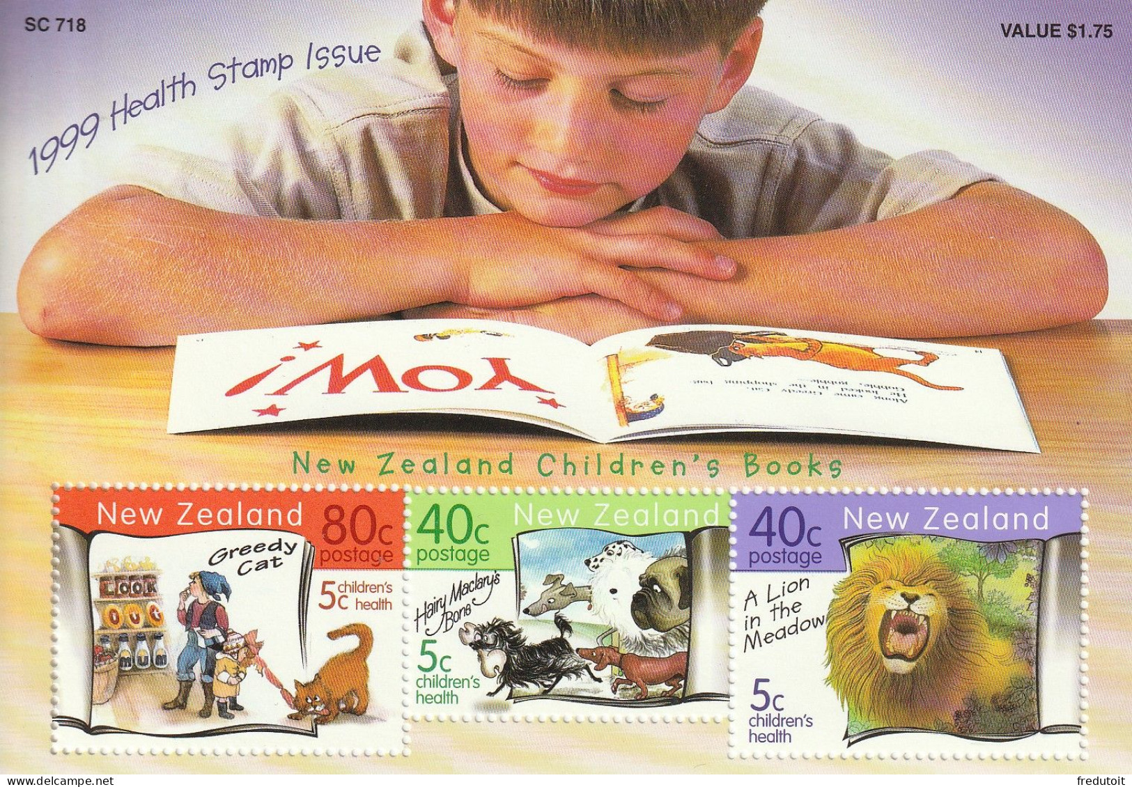 NOUVELLE ZELANDE - BLOC N°131 ** (1999) La Santé Des Enfants - Blocks & Sheetlets