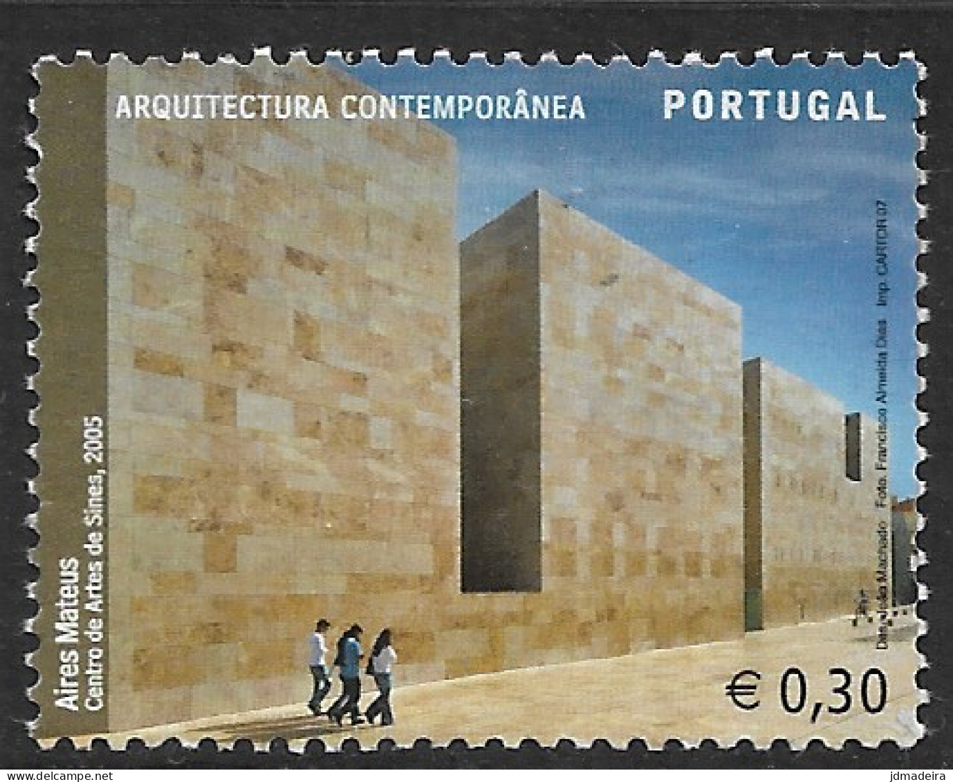 Portugal – 2007 Architecture 0,30 Used Stamp - Usado