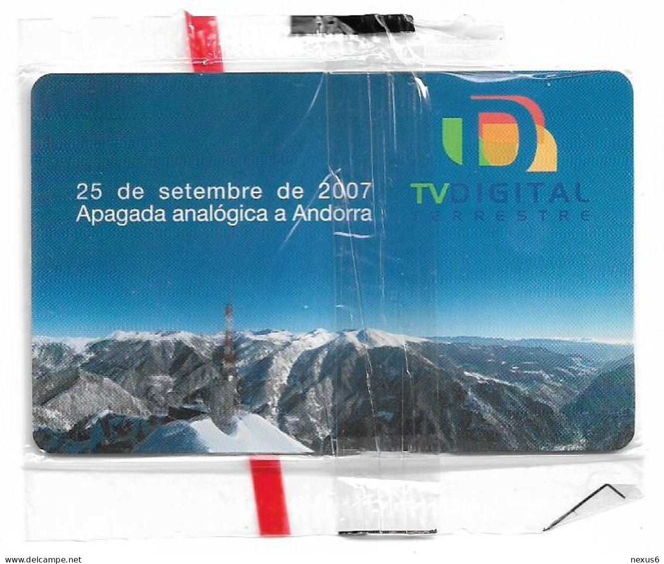 Andorra - STA - STA-0158 - TV Digital, Gem5 Red, 02.2008, 3€, 15.000ex, NSB - Andorra