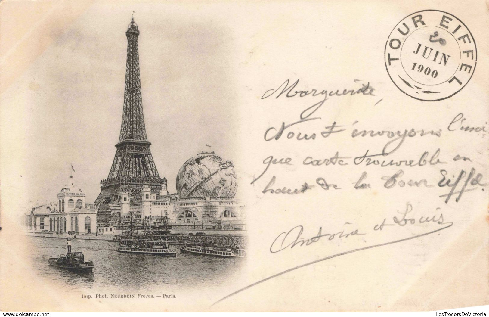 FRANCE - 75 - Paris - Sommet De La Tour Eiffel - 4e Etage - Carte Postale Ancienne - Tour Eiffel