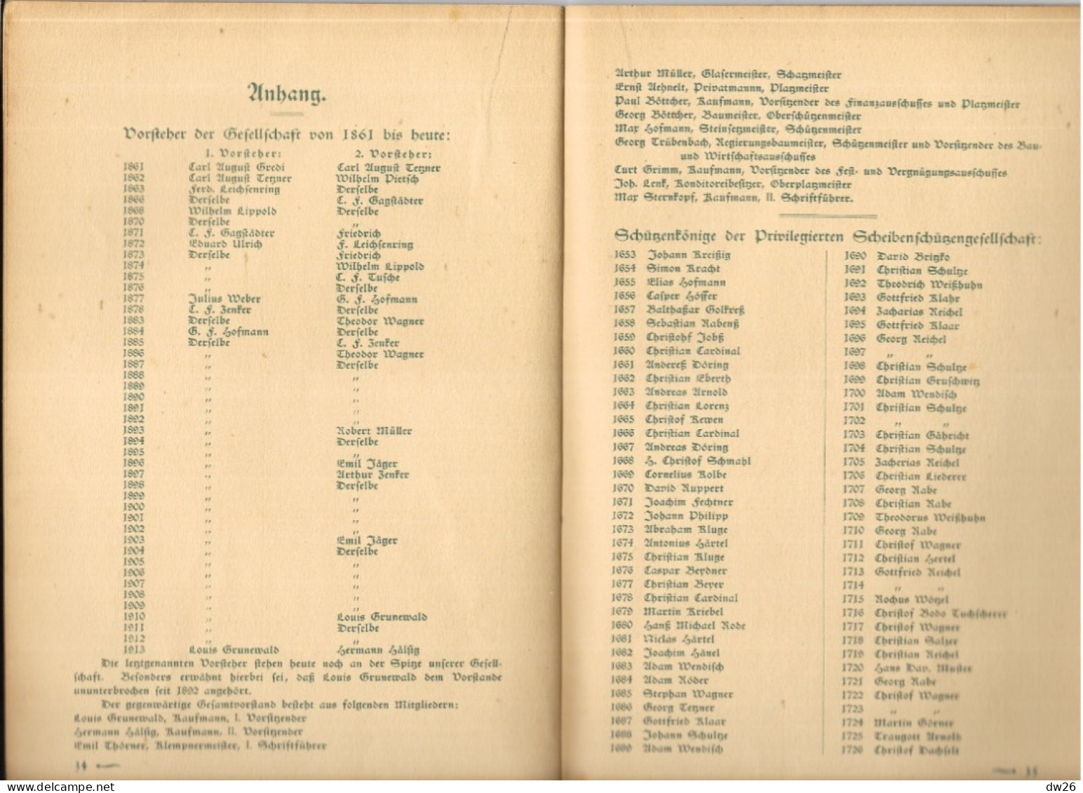 Privilegierte Scheiben Fchützengefellfchaft Zu Chemnitz - 480 Jähriges Jubiläums (Anniversaire Des Fusillers Juni 1924) - Non Classés