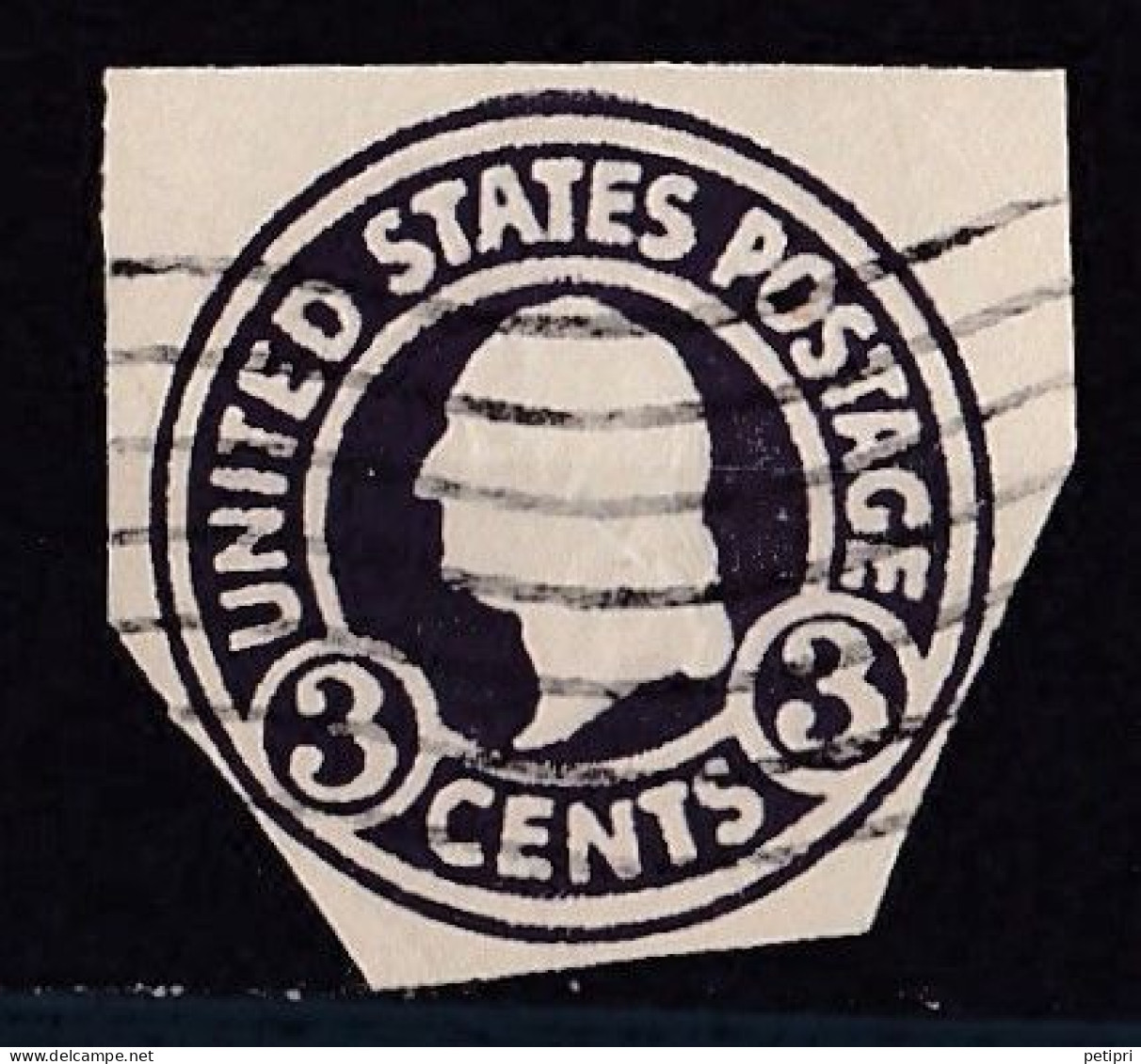 Etats Unis - Entier Postaux - Découpe D Entier Postal  ( 3 Cents )  Oblitéré - Autres & Non Classés