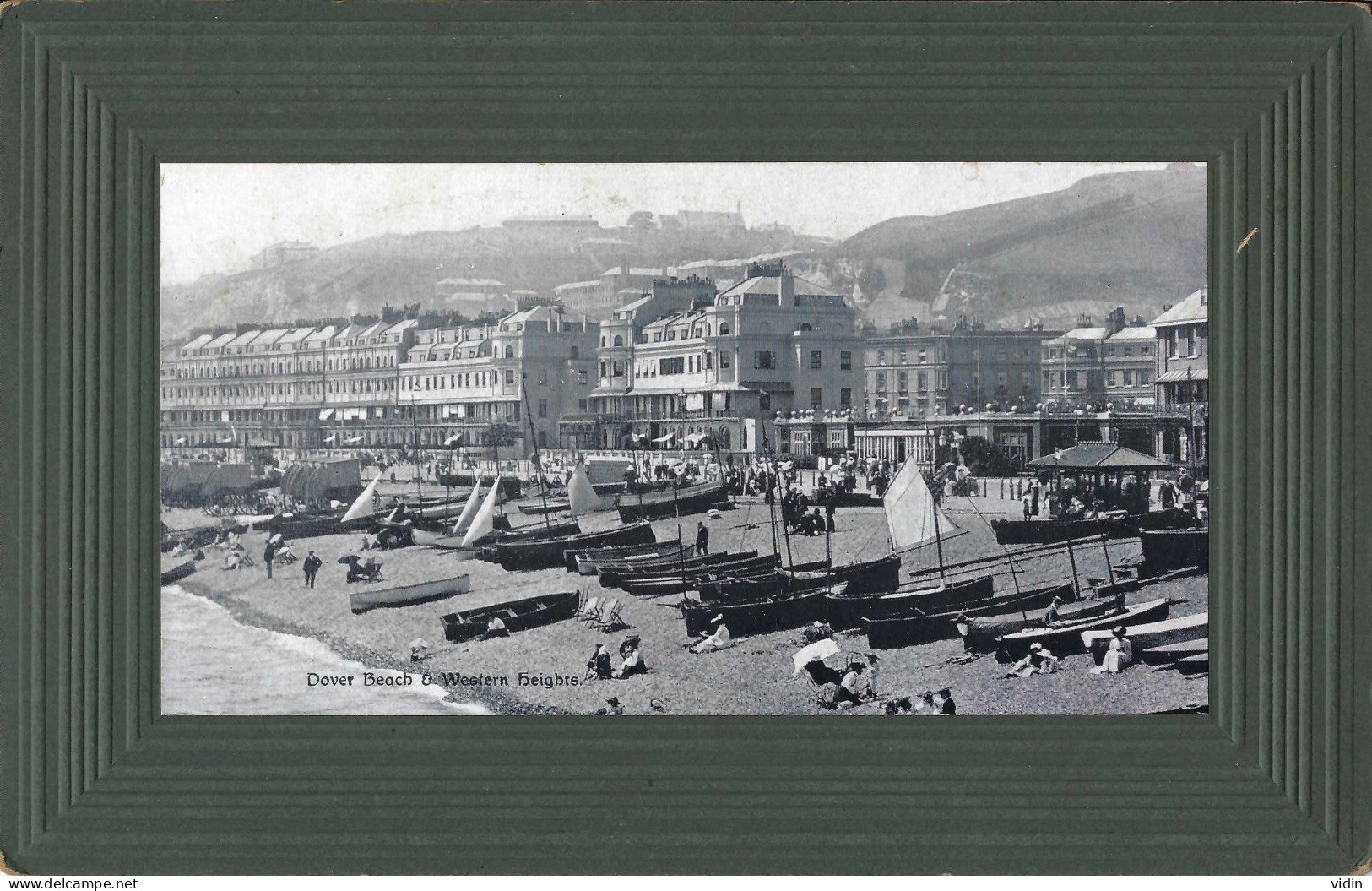 DOVER DOUVRES Superbe Carte Géante Plage Et Bateaux - Dover