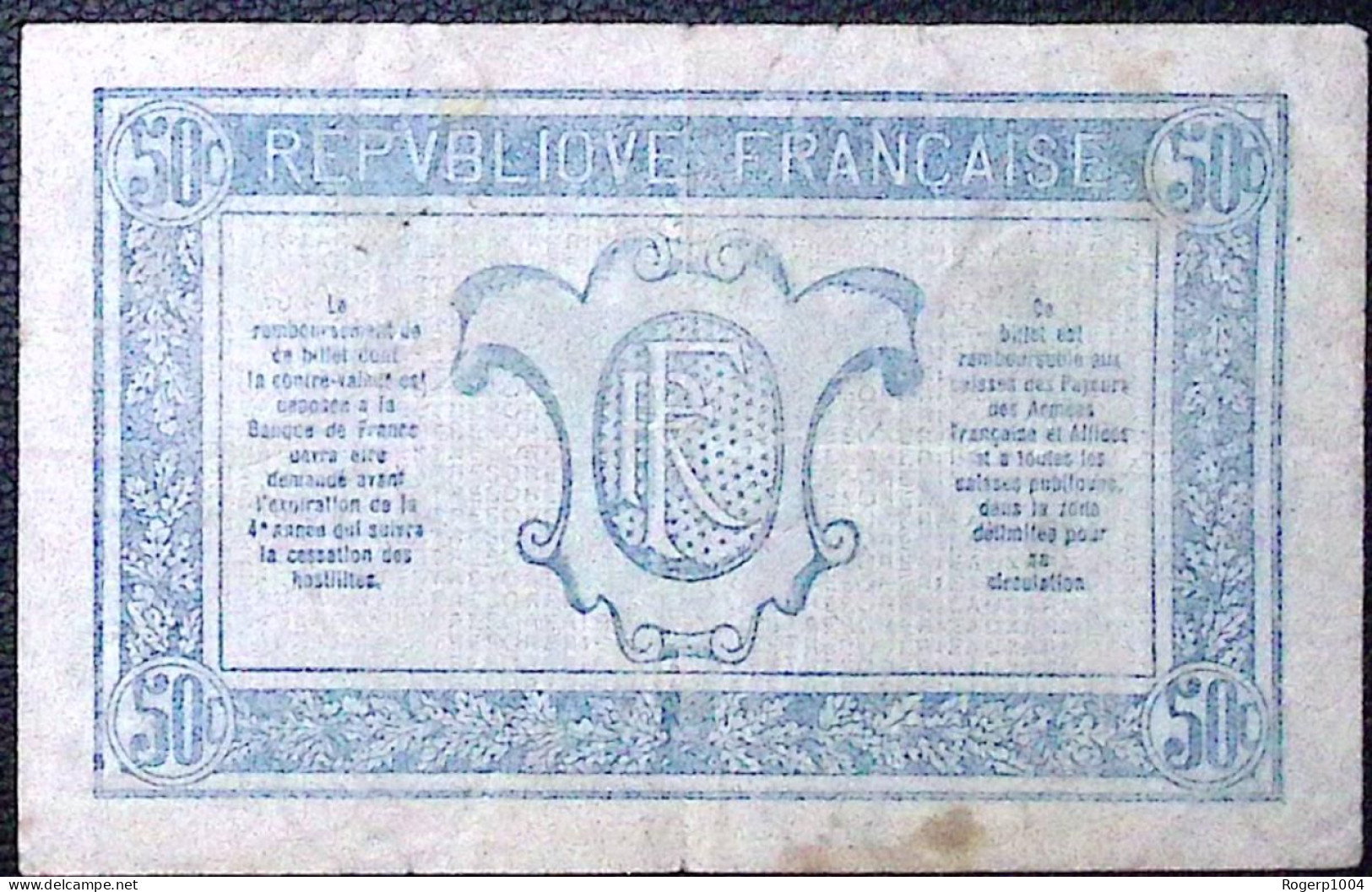 FRANCE * TRESORERIE AUX ARMEES * 1919 * Série Y * Fay. VF.02.08 * État/Grade TB+/FF - 1917-1919 Army Treasury