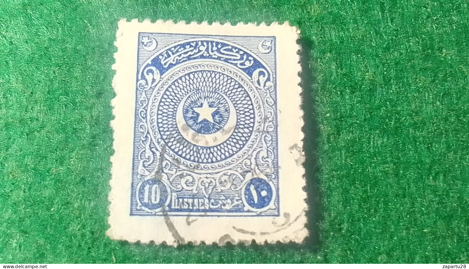 TÜRKİYE- 1922   AYYILDIZ     10 PİA    DAMGALI - Gebraucht