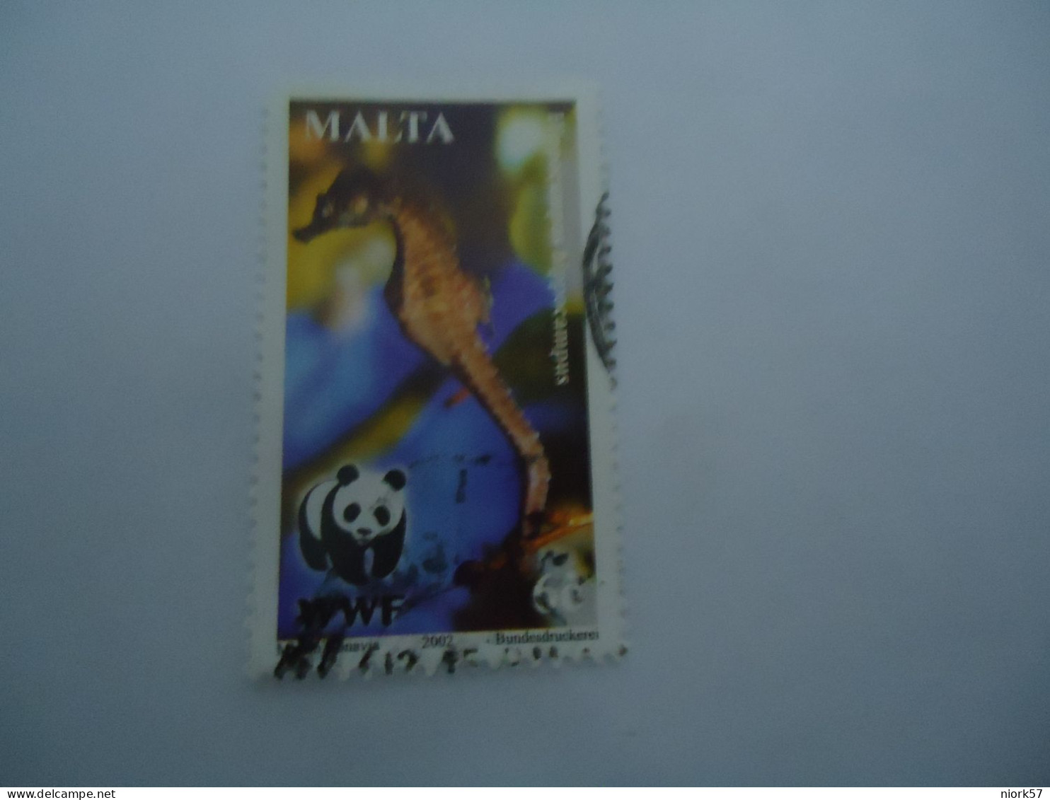 MALTA  USED MARINE LIFE WWF - Usados