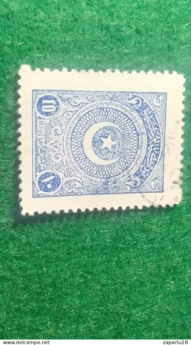 TÜRKİYE- 1922   AYYILDIZ     10 PİA    DAMGALI - Used Stamps