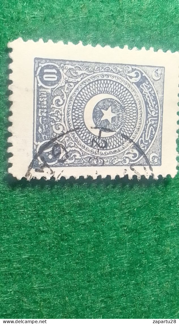 TÜRKİYE- 1922   AYYILDIZ     10 PİA    DAMGALI - Gebraucht