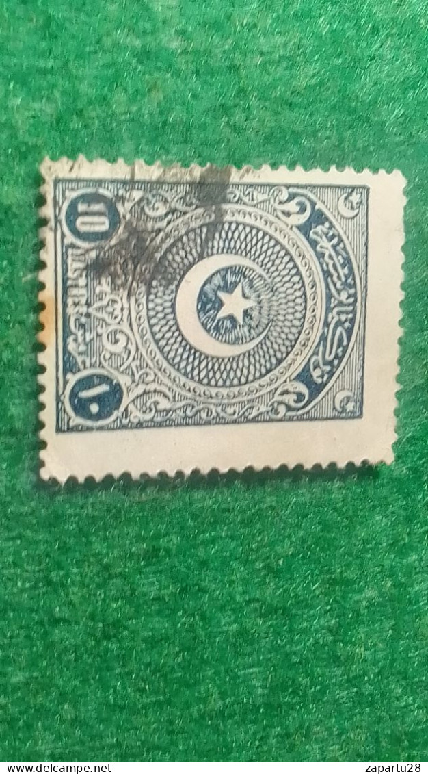 TÜRKİYE- 1922   AYYILDIZ     10 PİA    DAMGALI - Gebraucht