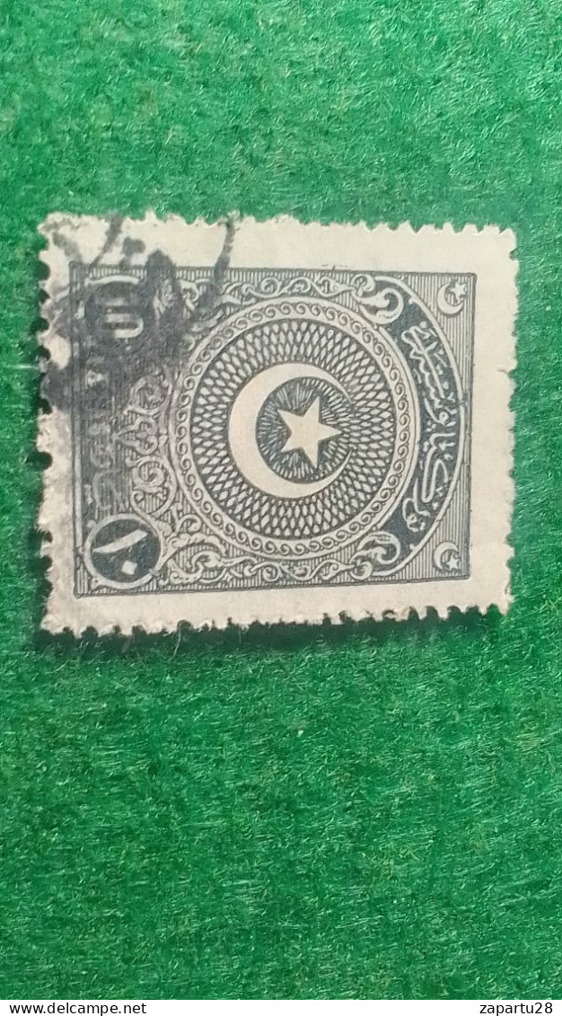 TÜRKİYE- 1922   AYYILDIZ     10 PİA    DAMGALI - Usati