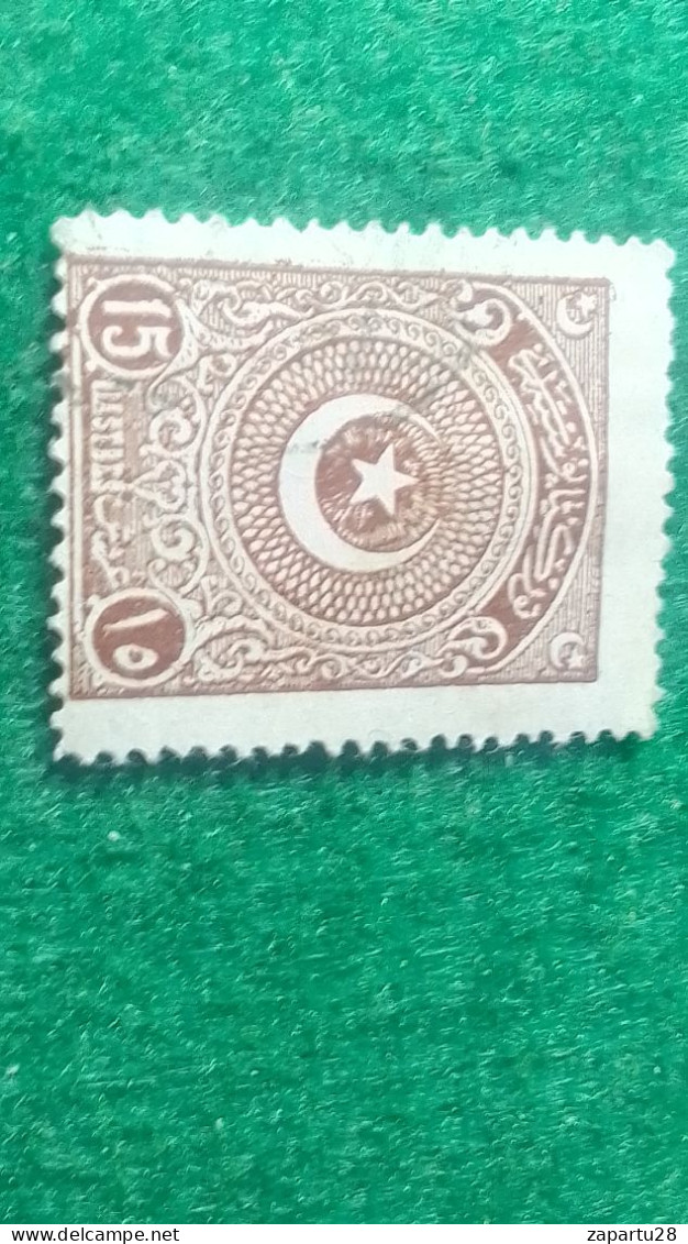 TÜRKİYE- 1922   AYYILDIZ     15 PİA    DAMGALI - Gebraucht