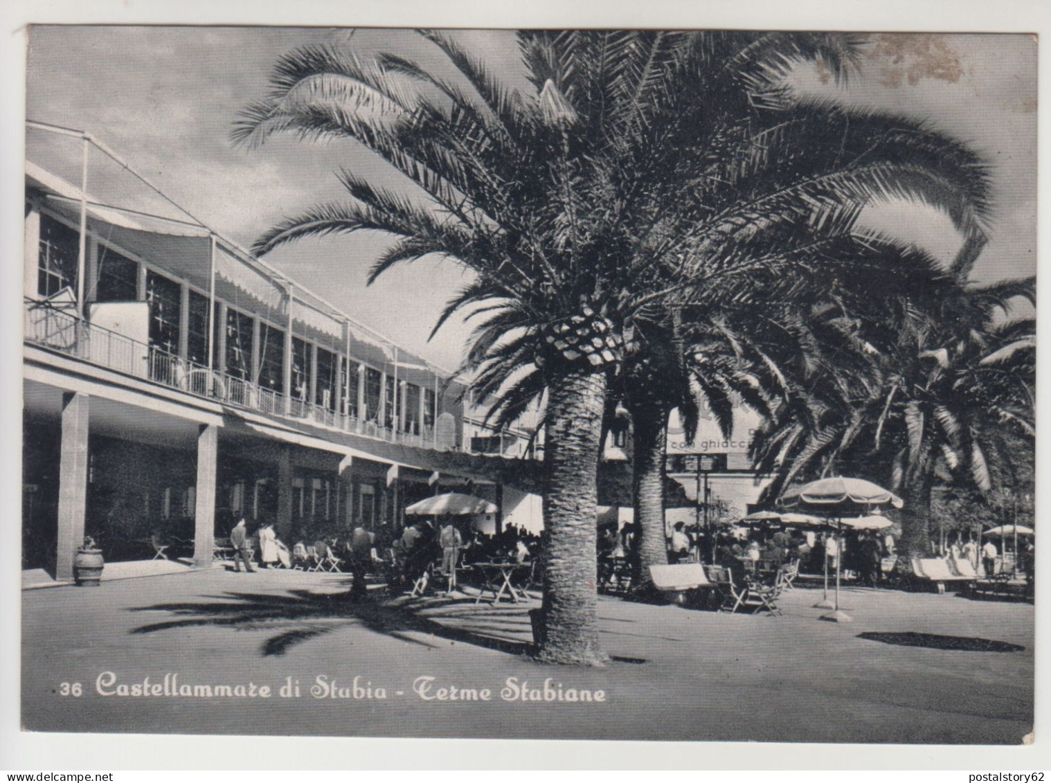 Castellammare Di Stabia, Terme Stabiane.  Cartolina Viaggiata 1960 - Castellammare Di Stabia