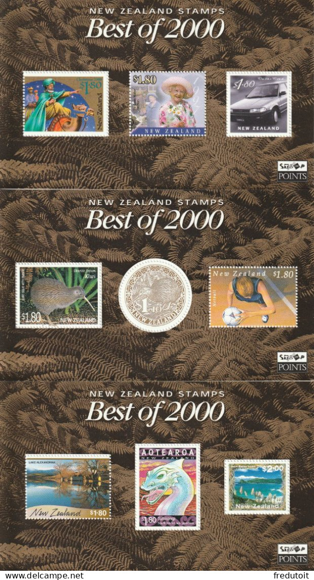 NOUVELLE ZELANDE - BEST Of 2000 ** (3 Blocs **) - Blocks & Sheetlets