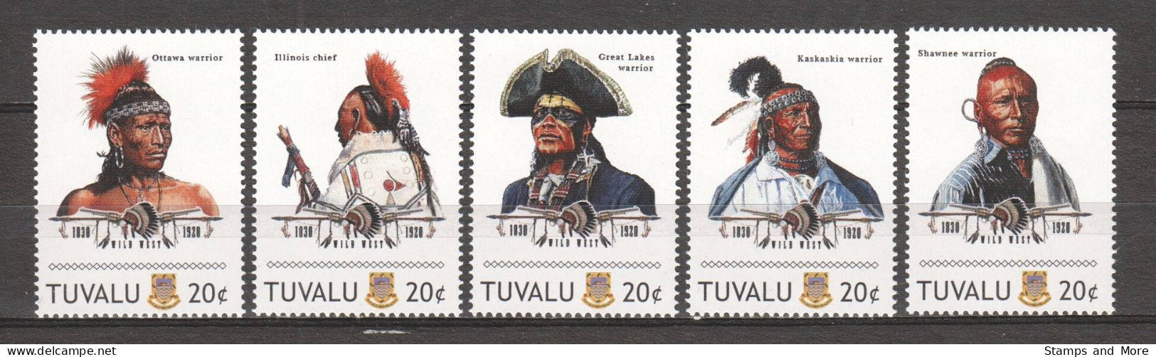 Tuvalu - MNH Set (1) NATIVE AMERICAN TRIBES - INDIANS - Indios Americanas