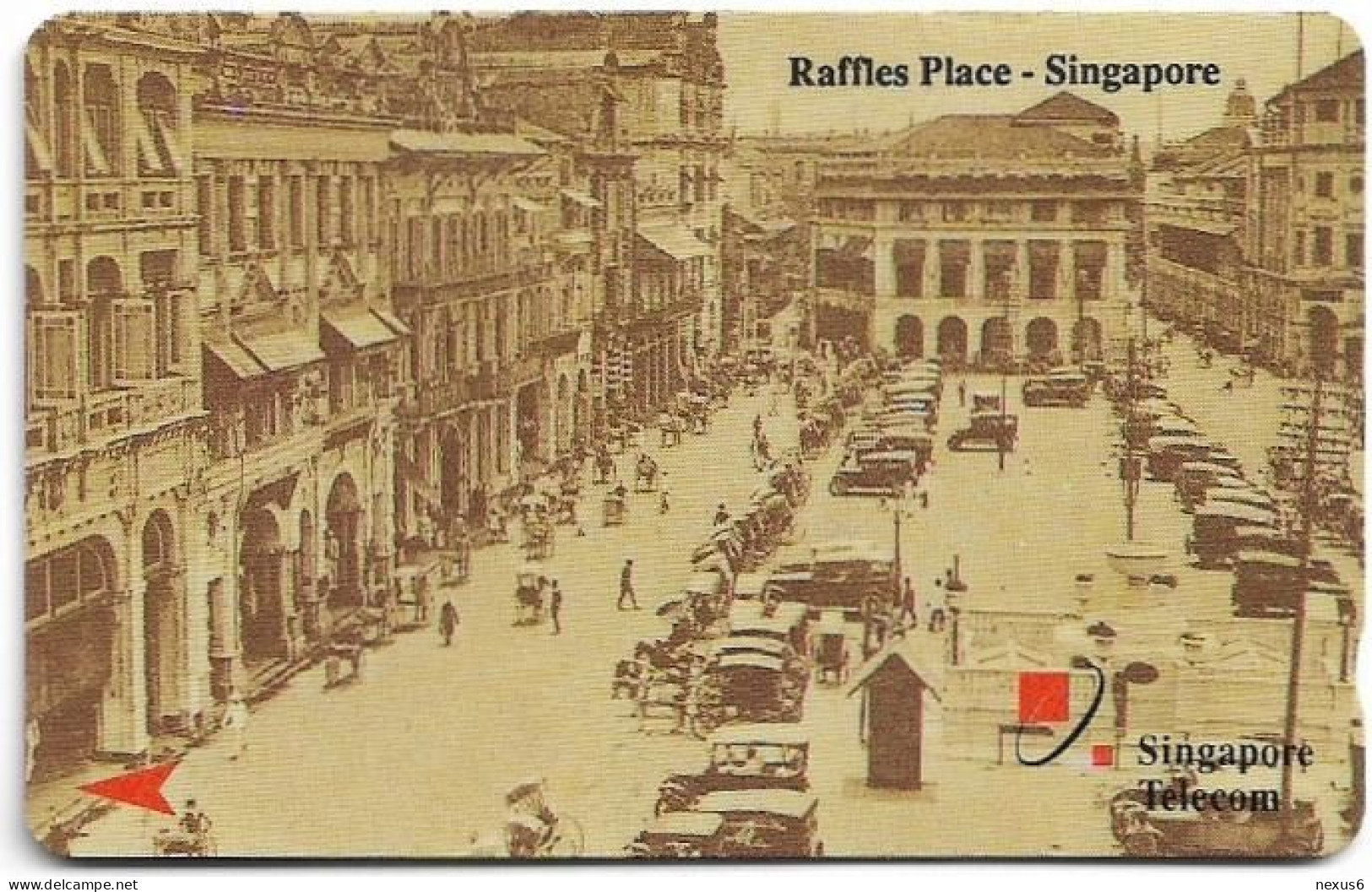 Singapore - Old Singapore - Raffles Place - 23SIGC - 1993, 65.800ex, Used - Singapore