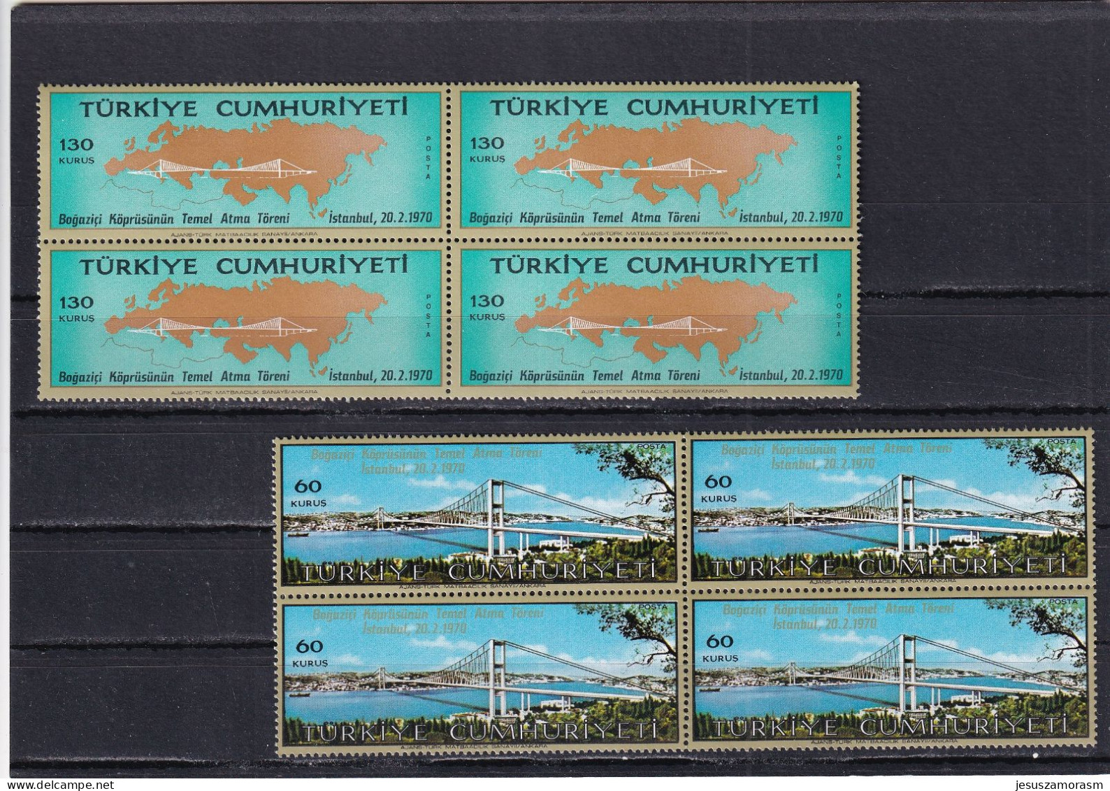 Turquia Nº 1931 Al 1932 En Bloque De Cuatro - Unused Stamps