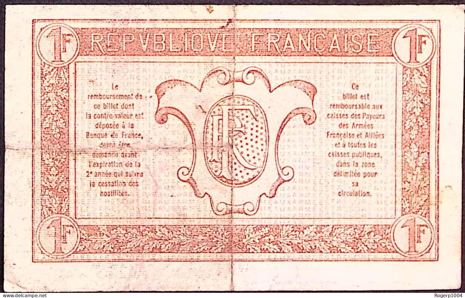 FRANCE * TRESORERIE AUX ARMEES * 1917 * Série D * Fay. VF.03.04 * État/Grade TTB/VF - 1917-1919 Tesoreria Delle Armate