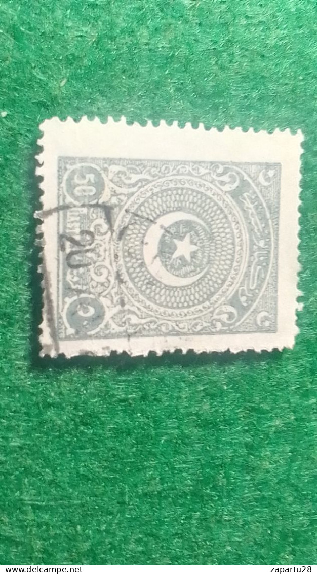 TÜRKİYE- 1922   AYYILDIZ    50 PİA    DAMGALI - Usati