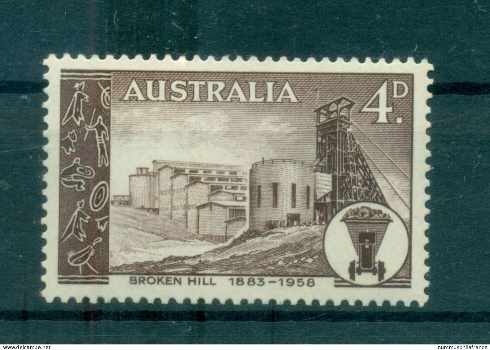 Australie 1958 - Y & T N. 246 - Broken Hill (Michel N. 285) - Mint Stamps