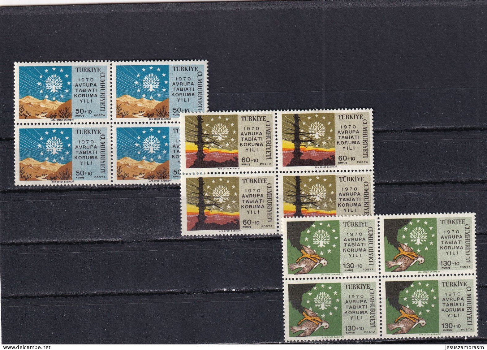 Turquia Nº 1933 Al 1935 En Bloque De Cuatro - Unused Stamps