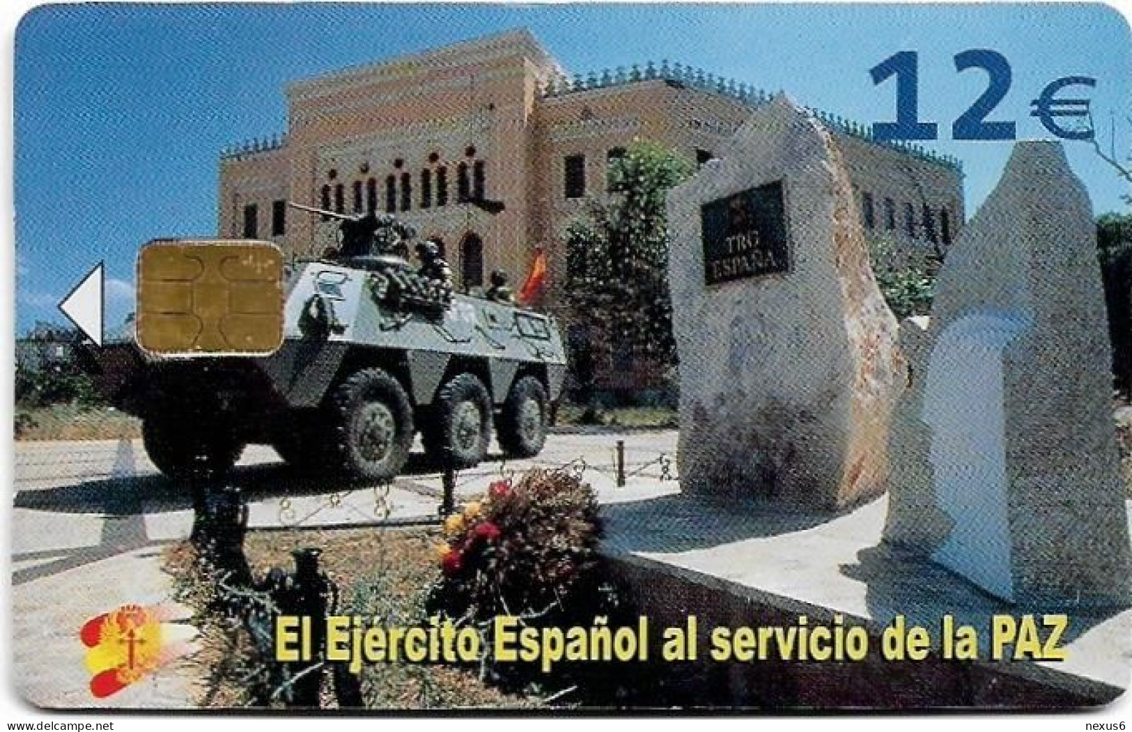 Spain - Telefónica - El Ejercito Espanol En Bosnia - CP-262A - 11.2003, 12€, 50.200ex, Used - Werbekarten