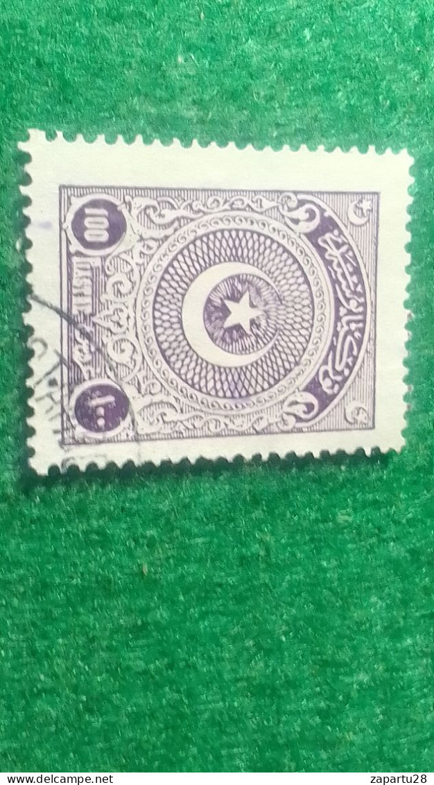 TÜRKİYE- 1922   AYYILDIZ    100 PİA    DAMGALI - Usados