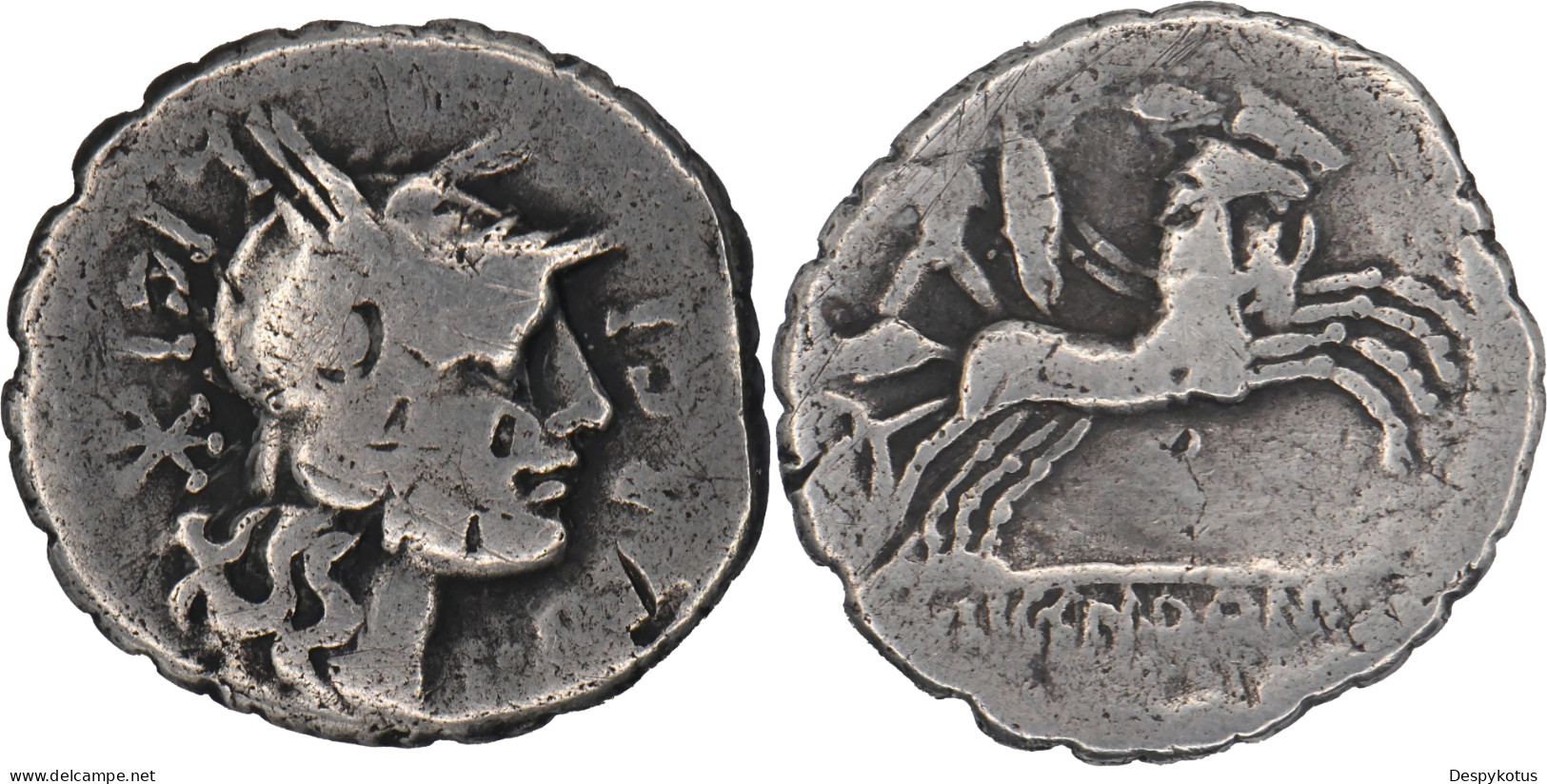 ROME - Denier - PORCIA - Bige Conduit Par Bituit - RRC 282/5 - 17-319 - Republic (280 BC To 27 BC)