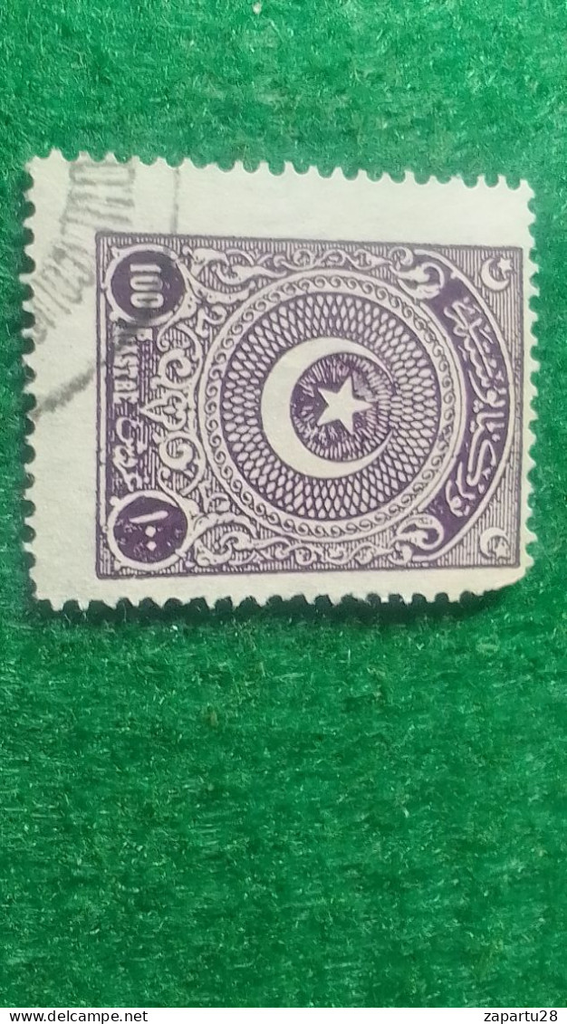 TÜRKİYE- 1922   AYYILDIZ    100 PİA    DAMGALI - Used Stamps