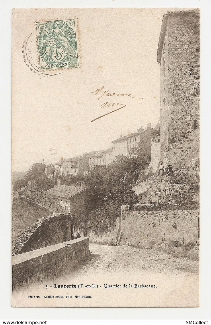 82 Lauzerte, Quartier De La Barbacane, Vieille Maison... Lot De 4 Cartes (2383) - Lauzerte