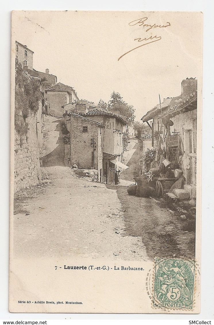 82 Lauzerte, Quartier De La Barbacane, Vieille Maison... Lot De 4 Cartes (2383) - Lauzerte