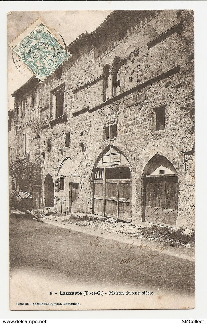 82 Lauzerte, Quartier De La Barbacane, Vieille Maison... Lot De 4 Cartes (2383) - Lauzerte