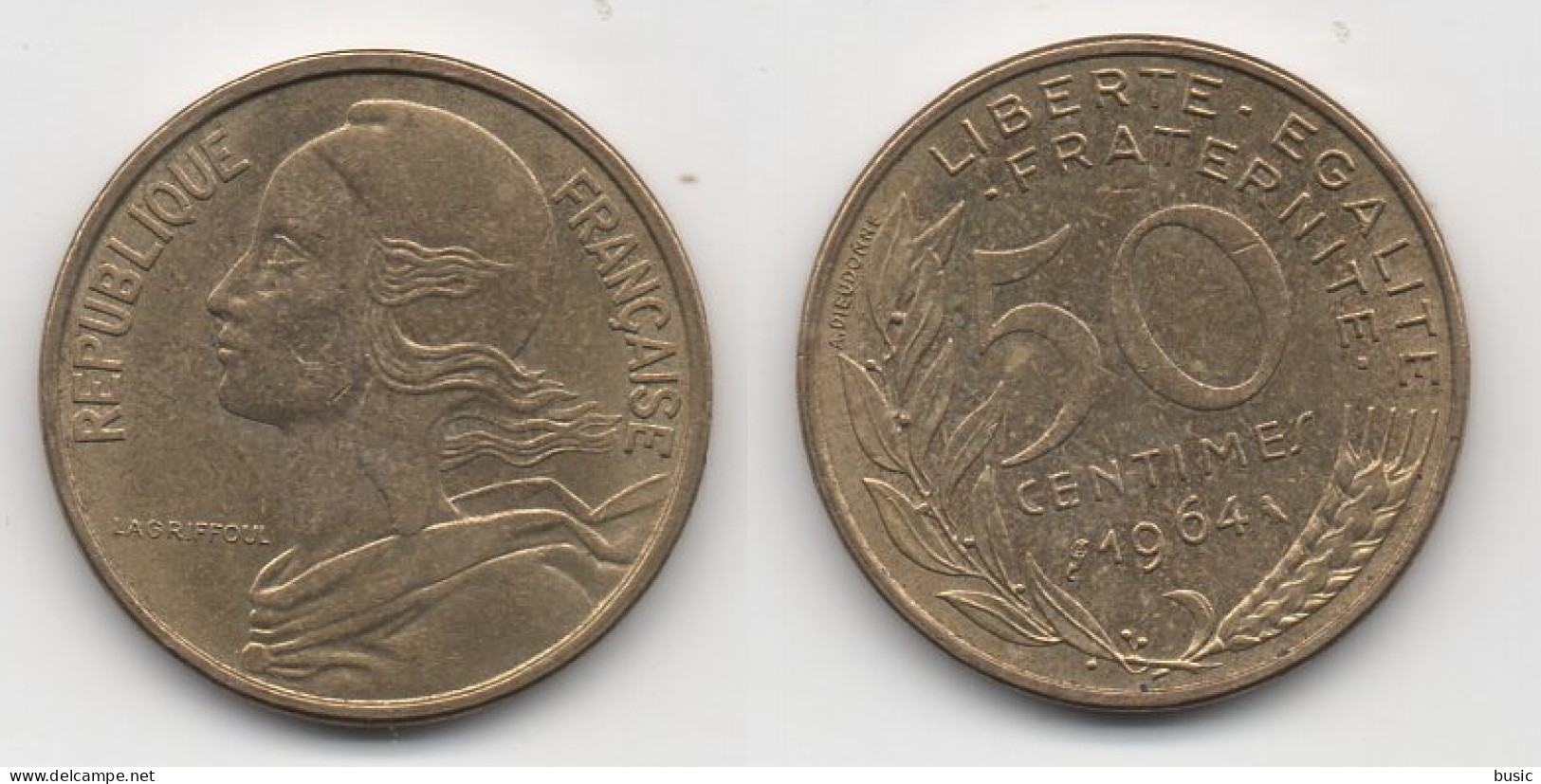 +  FRANCE   +  50 CENTIMES 1964 + TTB + - 50 Centimes