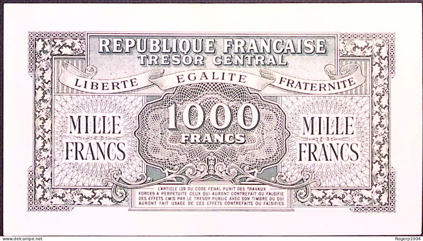 FRANCE * TRESOR * Type Marianne * 1945 * Série 17A * Fay. VF.12.01 * État/Grade TTB+/XF - 1943-1945 Marianne