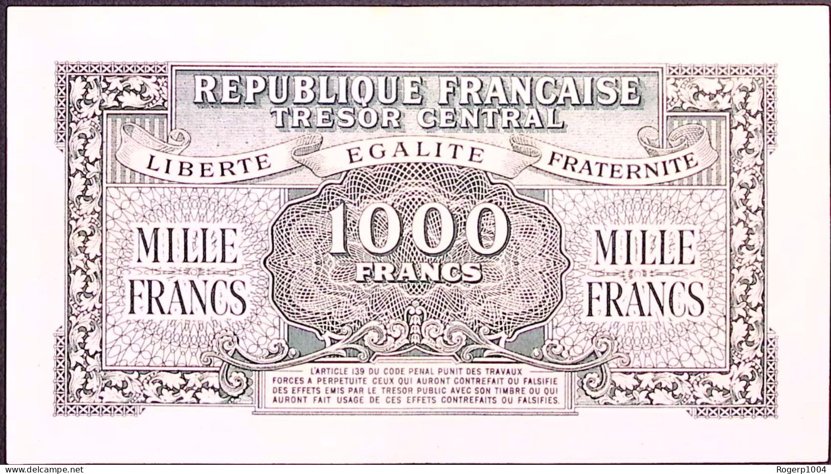 FRANCE * TRESOR * Type Marianne * 1945 * Série 17A * Fay. VF.12.01 * État/Grade TTB+/XF - 1943-1945 Marianna