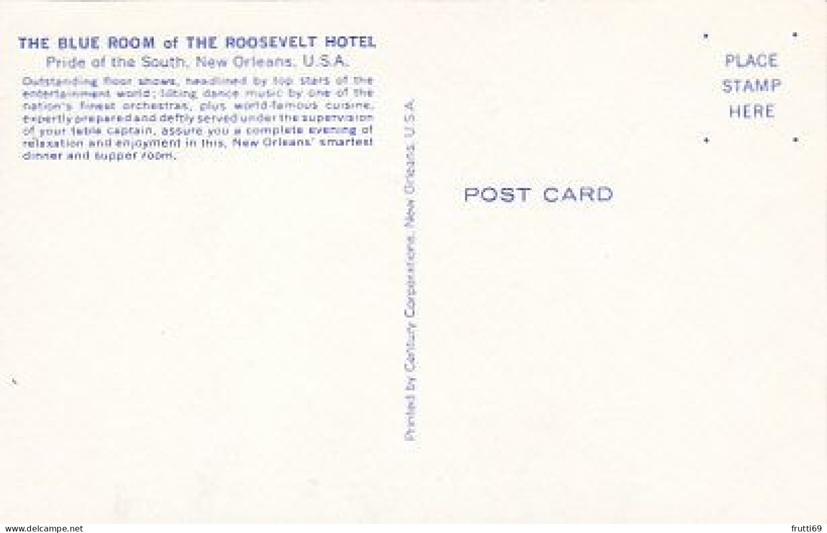 AK 193800 USA - Louisiana - New Orleans - The Blue Room Of The Roosevelt Hotel - New Orleans