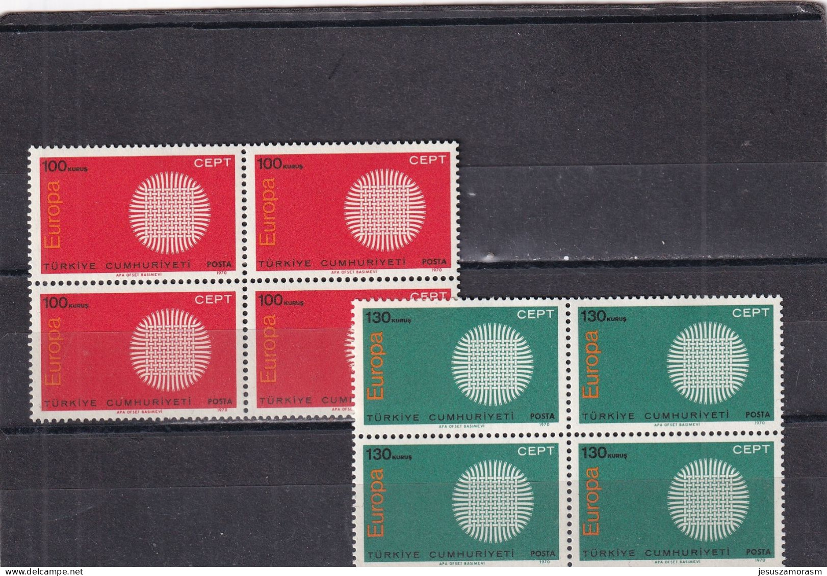 Turquia Nº 1952 Al 1953 En Bloque De Cuatro - Unused Stamps