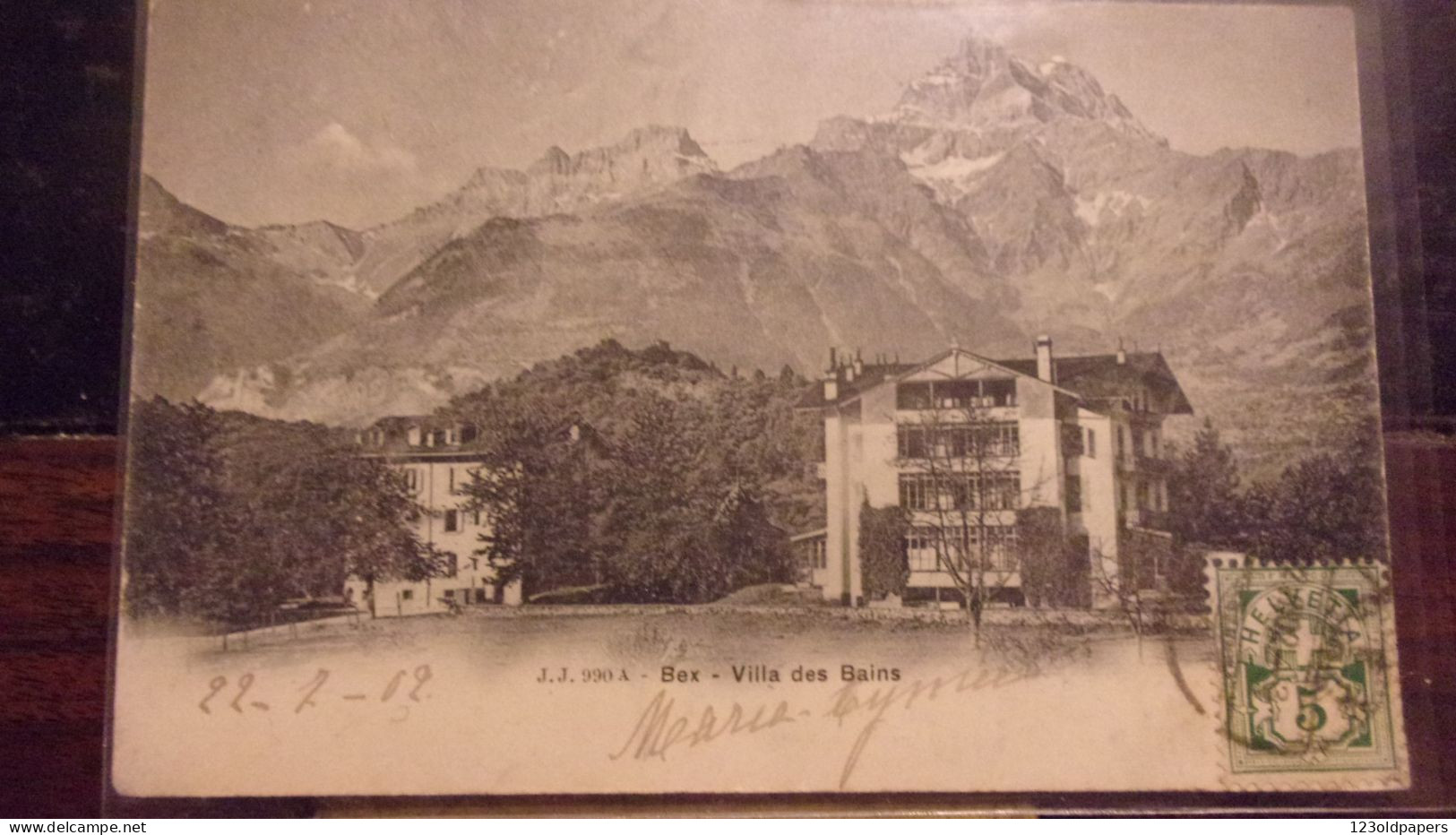 SUISSE    BEX  1902   VERS TUNIS REGENCE - Bex