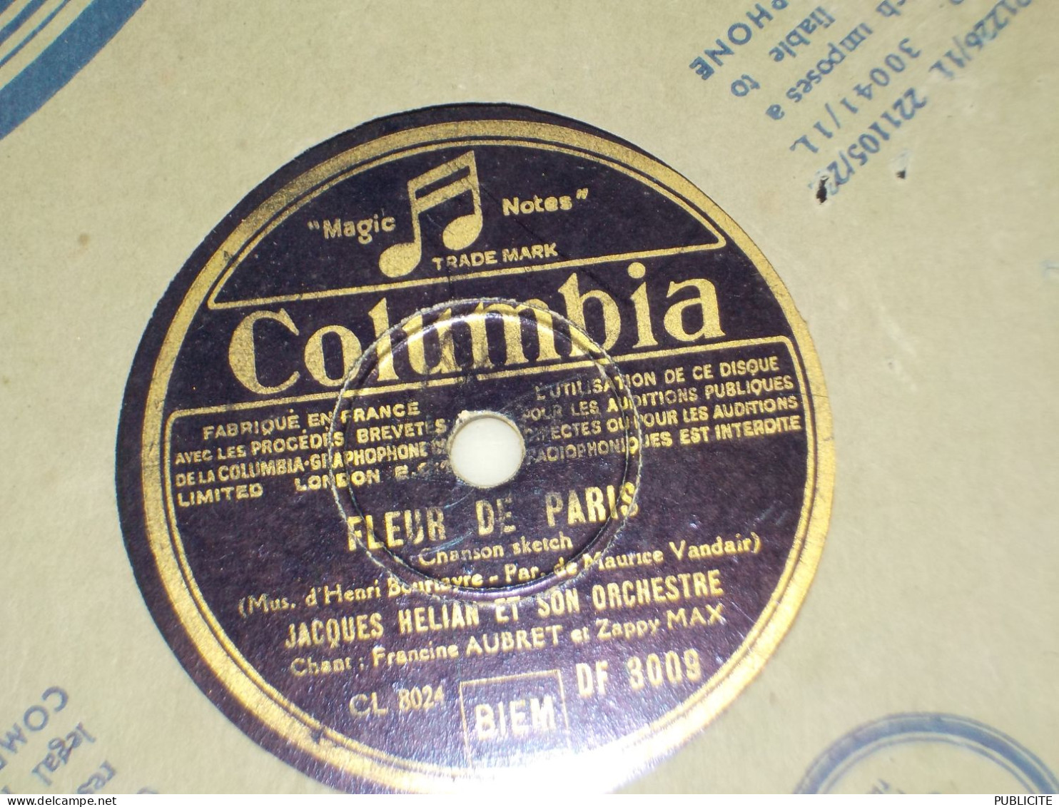 DISQUE 78 TOURS CHANSON SKETCH DE JACQUES HELIAN 1948 - 78 Rpm - Schellackplatten