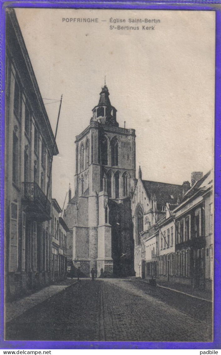 Carte Postale Belgique  Popfringue église Saint-Bertin  Très Beau Plan - Poperinge