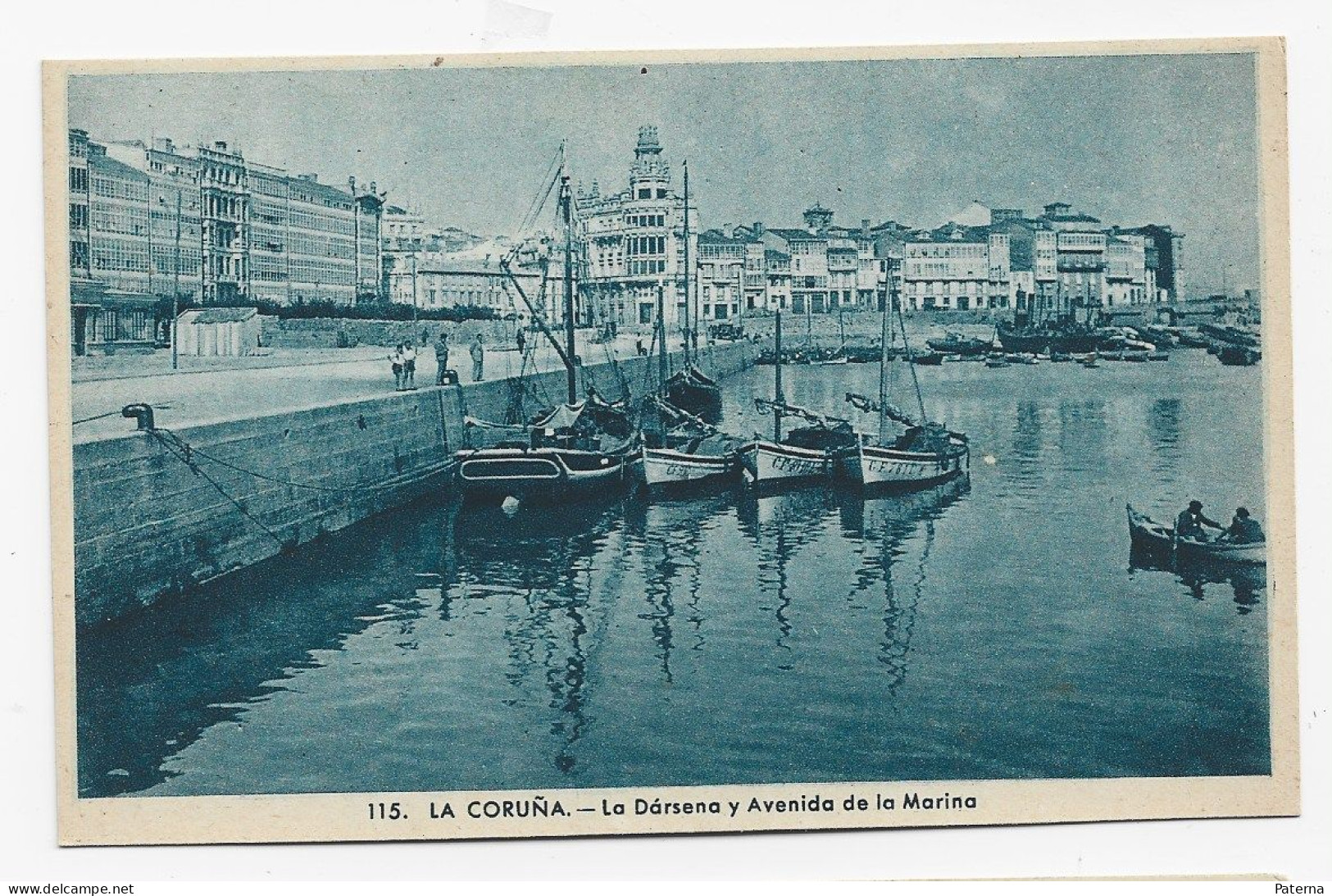 3841  Postal La Coruña , La Dársena Y Avenida De La Marina - La Coruña