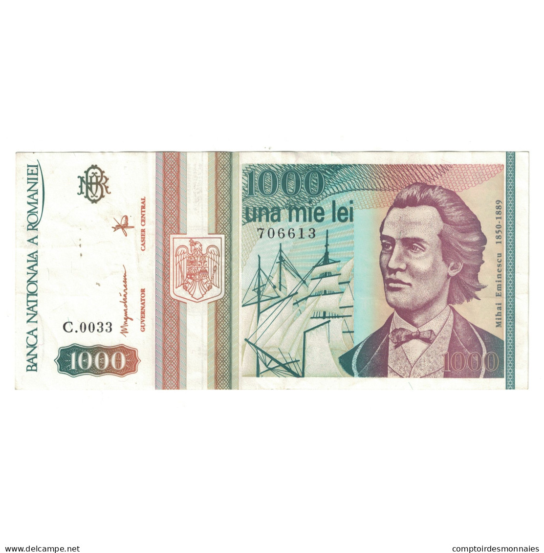 Billet, Roumanie, 1000 Lei, 1993, Mai 1993, KM:102, TTB - Roumanie